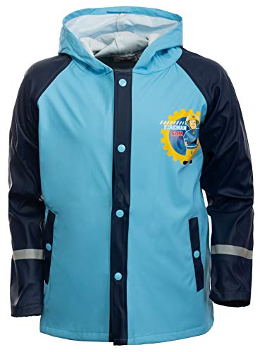 Brandsseller Jungen Kinder Regenjacke mit Motiven im Stil von Feuerwehrmann Sam 122-128 von Brandsseller