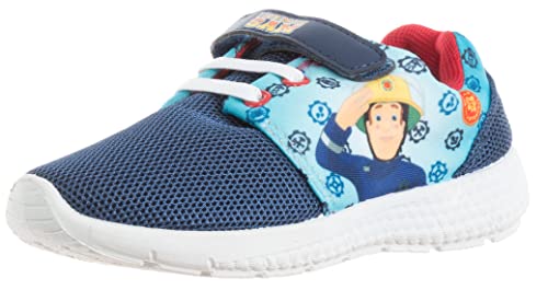 Brandsseller Jungen Sneaker Freizeitschuh Hausschuh mit Motiven im Stil von Feuerwehrmann Sam (Blau/Motiv 1, numeric_25) von Brandsseller