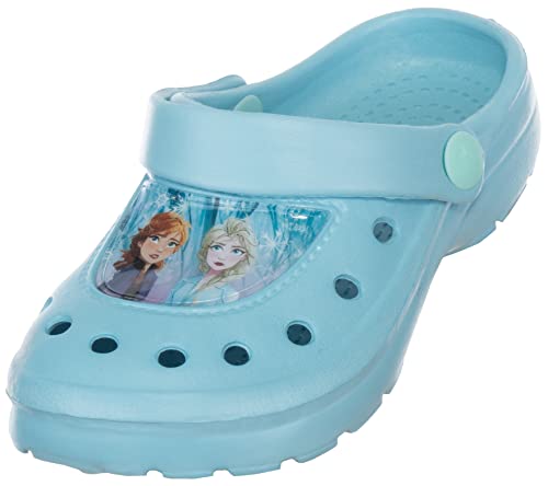 Brandsseller Kinder Clogs Hauschuh Gartenschuh Badeschuh Leichte Sommerclogs mit Motiven im Stil von Frozen | 25/26 von Brandsseller