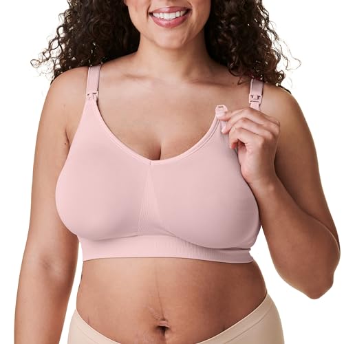 Bravado Designs Body Silk Nahtloser Still-BH zum Stillen, kabelloser Schwangerschafts-BH, Chalk Pink - Nachhaltiger Stoff, small Bravado Designs Body Silk Nahtloser Still-BH zum Stillen, kabelloser Schwangerschafts-BH, Chalk Pink - Nachhaltiger Stoff, small von Bravado Designs