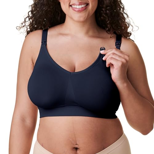 Bravado Body Silk Seamless Nursing Bra BH aus Nylon und Elasthan in der Farbe Navy, Gr. L, BD1401V-NAVY-L von Bravado Designs