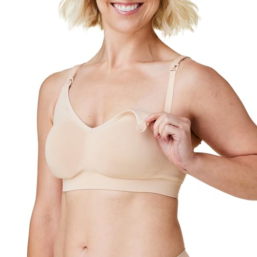 Medela Body Silk Seamless Nahtloser Schwangerschafts-und Still BH, Gr. XL, Beige (Butterscotch) von Bravado Designs