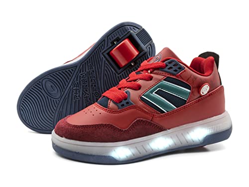 Breezy Rollers 2195701, Schuhe mit Rollen LED, Rollschuhe Led, Leuchtschuhe, Kinderschuhe mit Einer Rolle, Skateboardschuhe (eu_Footwear_Size_System, Big_Kid, Numeric, medium, Numeric_35) von Breezy Rollers