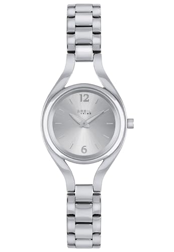 Breil Elettra Damen Armbanduhr mit Armband aus Stahl, in der Farbe: Silber, Gehäusedurchmesser: 29 mm, EW0586 von Breil