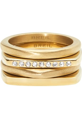 Breil - Ring NEW TETRA aus stahl für frau (EU 18) von Breil