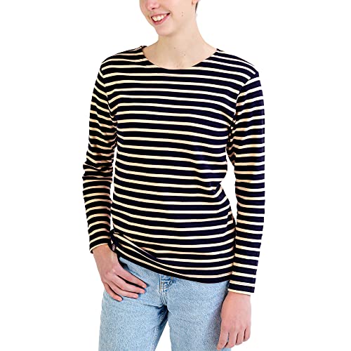 Breizh Ocean - Matrosenhemd GUER, dick gestreiftes T-Shirt aus Bio-Baumwolle – gemischt, Mann oder Frau – XS bis 4XL von Breizh Ocean