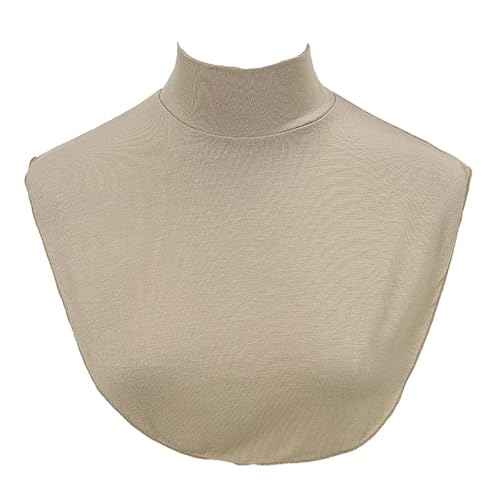 BrightGlow Damen & Mädchen Abnehmbarer Fake Kragen, Modal Stoff, Einheitsgröße, Khaki#1, Versatile Turtleneck-Kragen BrightGlow Damen & Mädchen Abnehmbarer Fake Kragen, Modal Stoff, Einheitsgröße, Khaki#1, Versatile Turtleneck-Kragen von BrightGlow