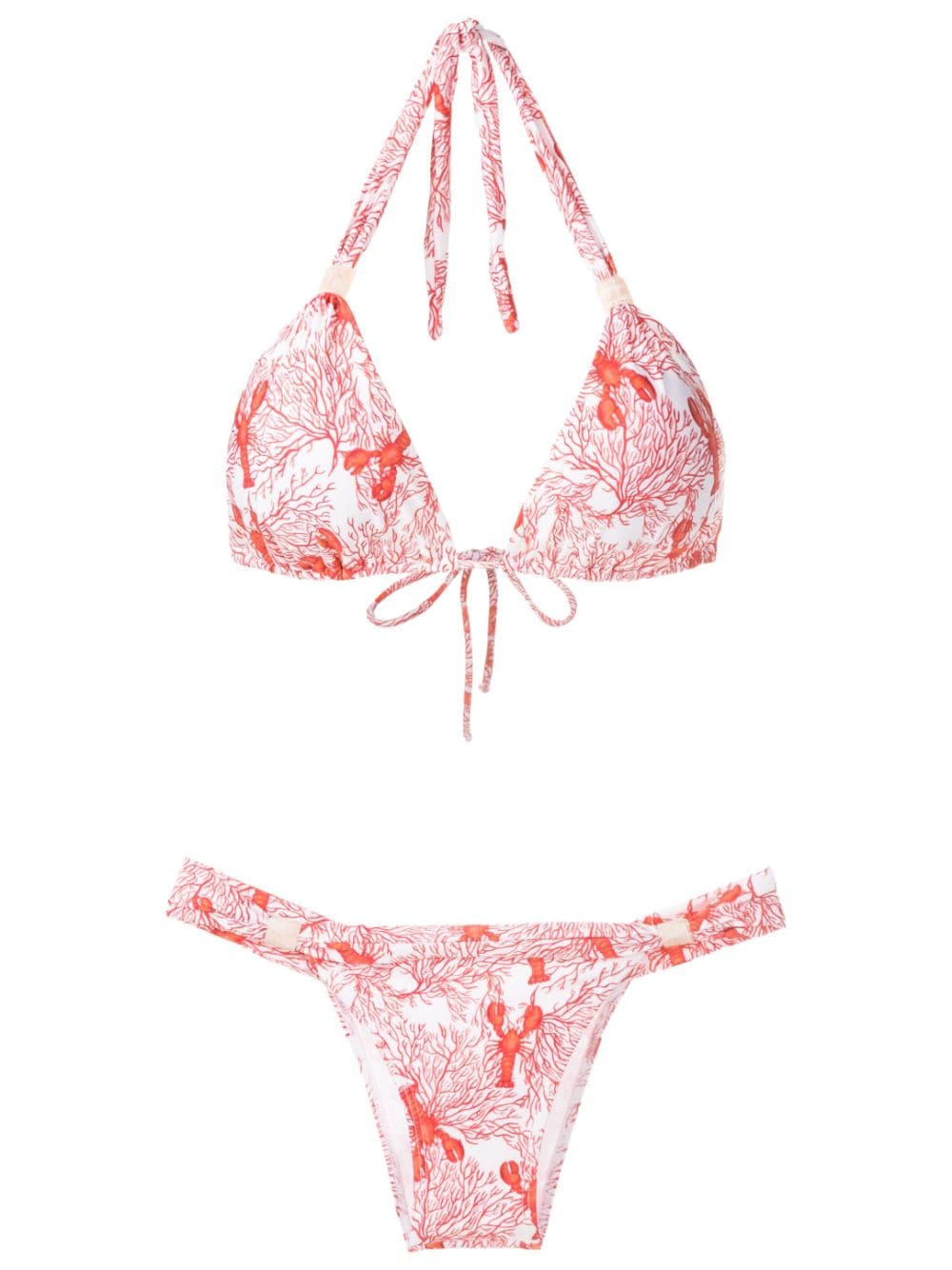 Brigitte Bikini mit Print - Rot von Brigitte