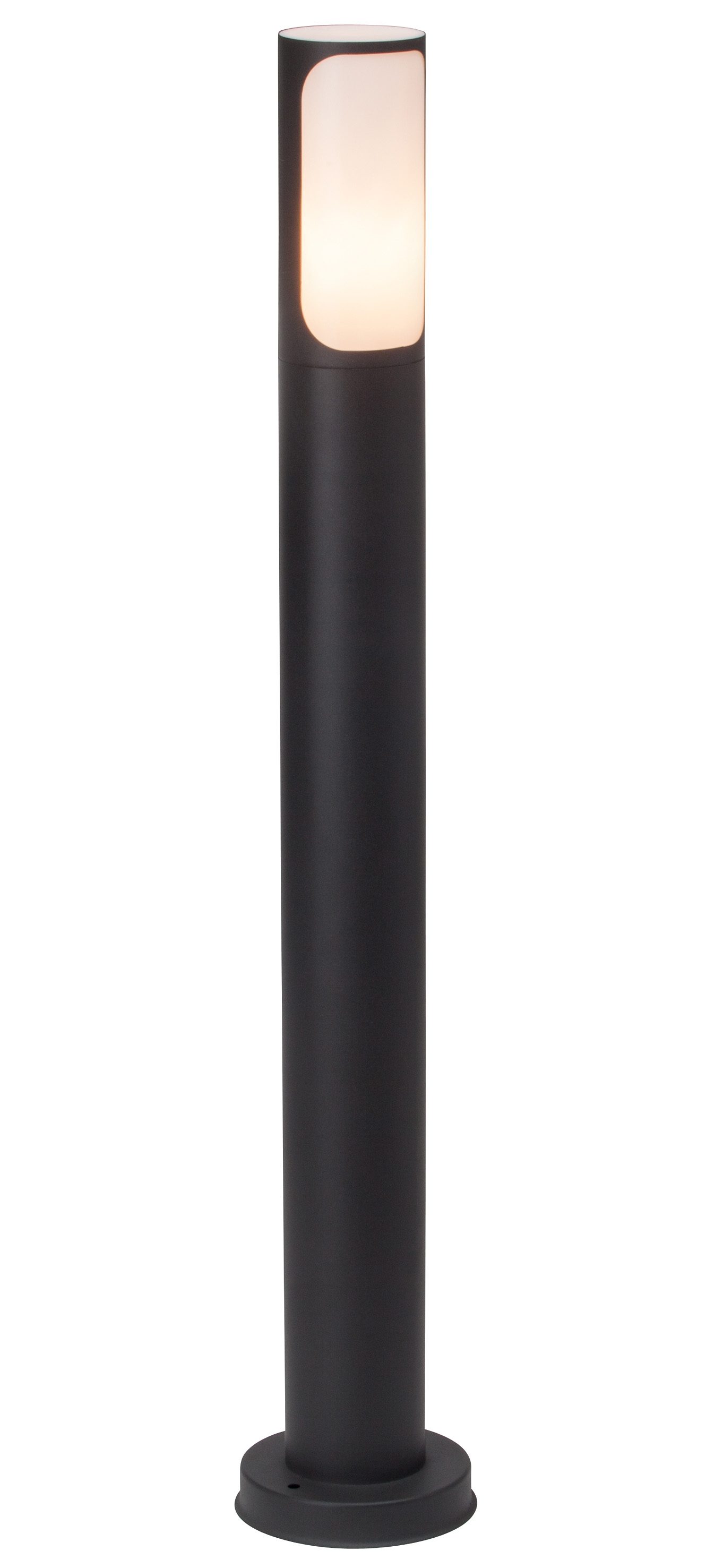 Brilliant Außen-Stehlampe "GAP", 1 flammig-flammig, 80cm Höhe, E27 max. 40W, Metall/Kunststoff, anthrazit, Pollerleuchte von Brilliant
