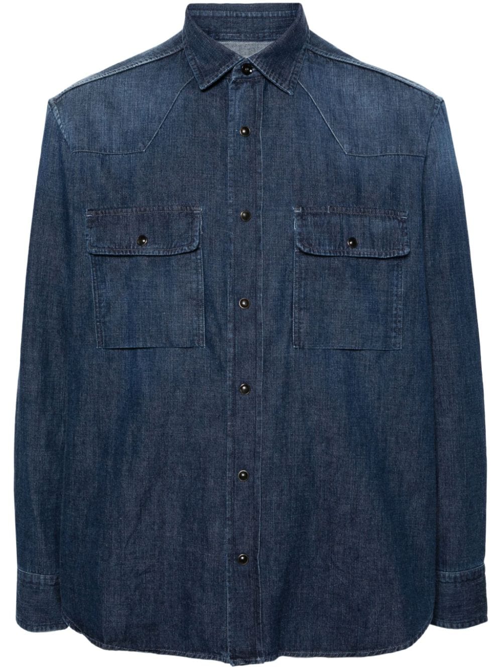 Brioni Jeanshemd aus Baumwolle - Blau von Brioni