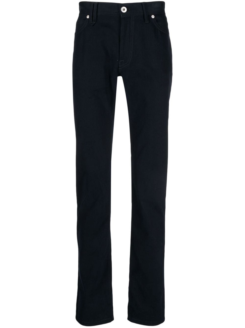 Brioni Straight-Leg-Hose mit Logo-Applikation - Blau von Brioni