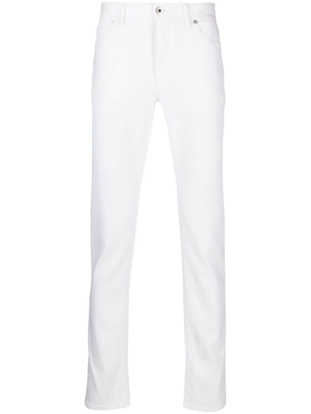 Brioni Tief sitzende Slim-Fit-Jeans - Weiß von Brioni