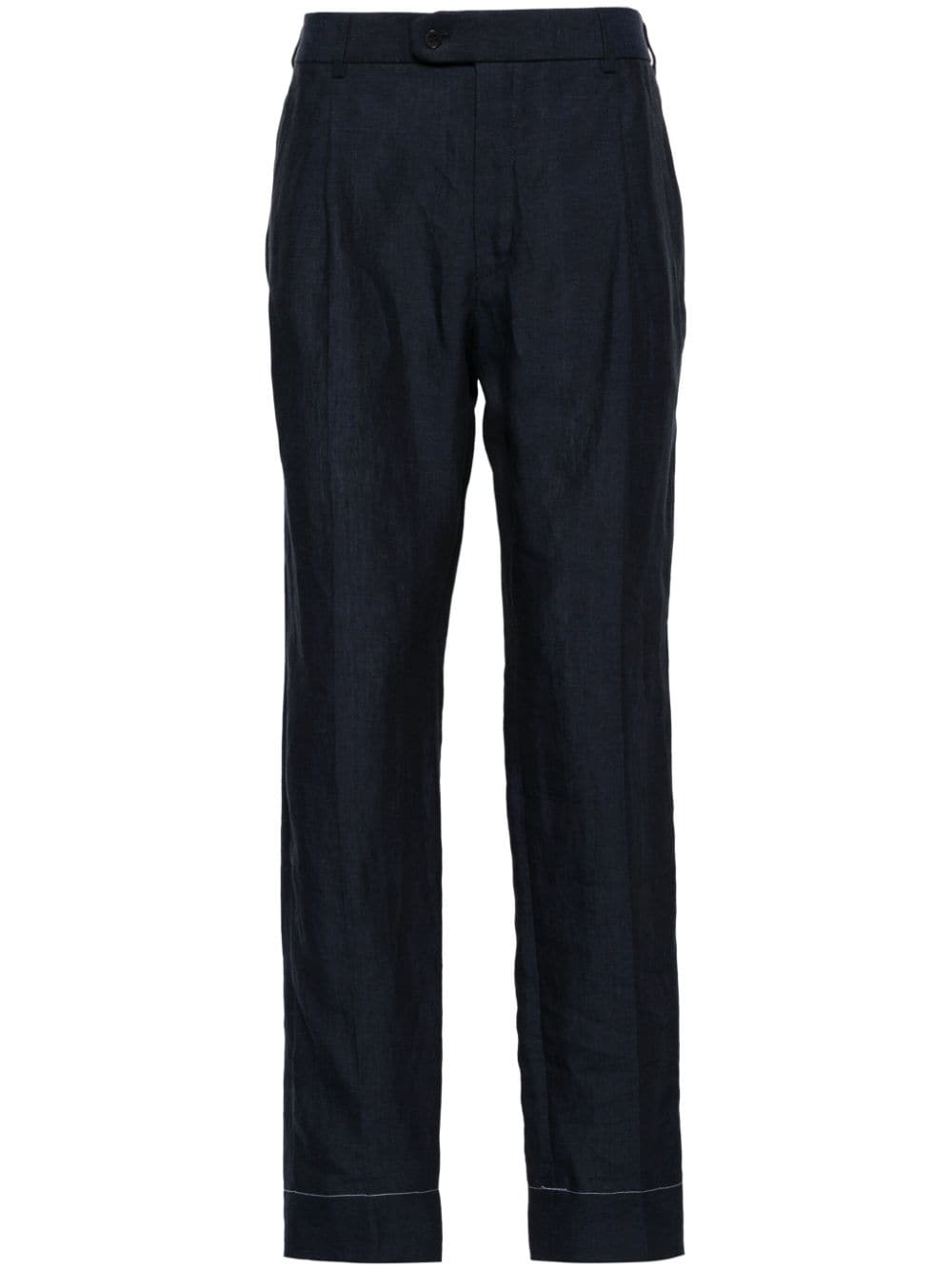 Brioni Tapered-Hose aus Leinen - Blau von Brioni