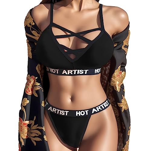 Briskorry Damen Dessous Set Sexy Spitze BH und Slip Verstellbar Unterwäsche Transparente Lingerie Sets Stickerei Negligees für Frauen Reizwäsche Bra und Höschen Babydoll Briskorry Damen Dessous Set Sexy Spitze BH und Slip Verstellbar Unterwäsche Transparente Lingerie Sets Stickerei Negligees für Frauen Reizwäsche Bra und Höschen Babydoll von Briskorry