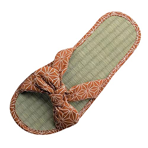 Sommer Sandalen Damen: Bow Espadrilles,Casual Hausschuhe,Mode Damensandalen,Licht Strandschuhe,Sommer Sandalen,Einfach Sommersandalen,Klassische Freizeitschuhe,Comfort Sandaletten Sommerschuhe von Briskorry