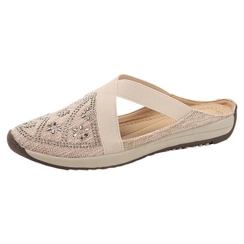 Sommerschuhe Damen Bequem: Weichen Sohlen Hausschuhe,Licht Strandsandalen,Sommer Plateausandalen,Klassische Sommersandalen,Mode Damensandalen,Casual Sandaletten,Comfort Sommerschuhe Sandalen von Briskorry