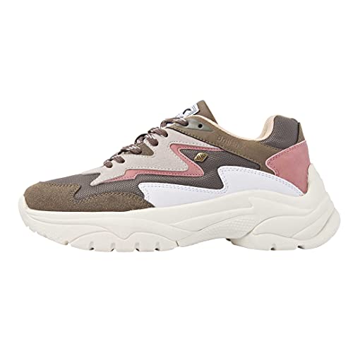 British Knights Damen Galaxy Sneaker, Taupe/BEIGE/Old PINK, 37 EU von British Knights