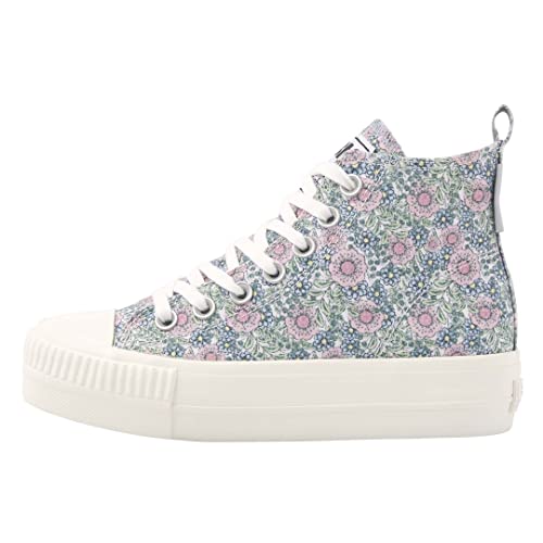 British Knights Damen Kaya MID Sneaker, Pink Geblümt, 41 EU von British Knights