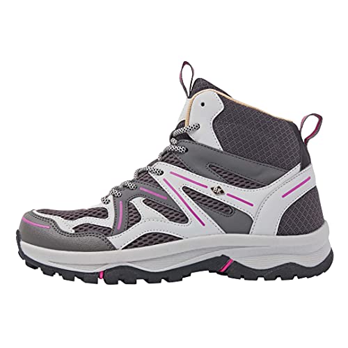 British Knights Damen Thorn MID Sneaker, DK Grey/LT Grey/PINK, 40 EU von British Knights