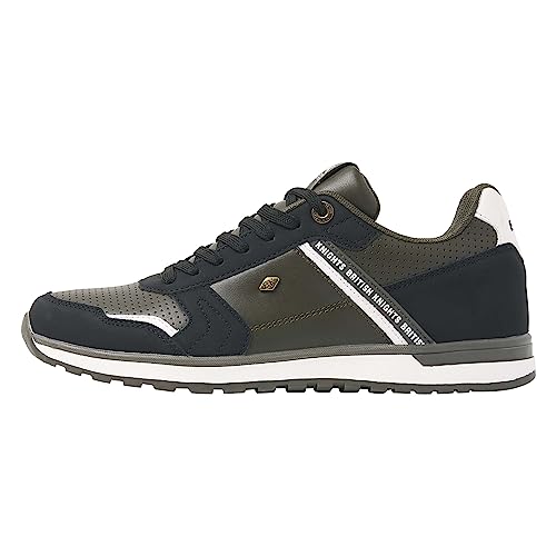 British Knights Herren Alder Sneaker, Dunkelgrau Schwarz Weiss, 44 EU von British Knights