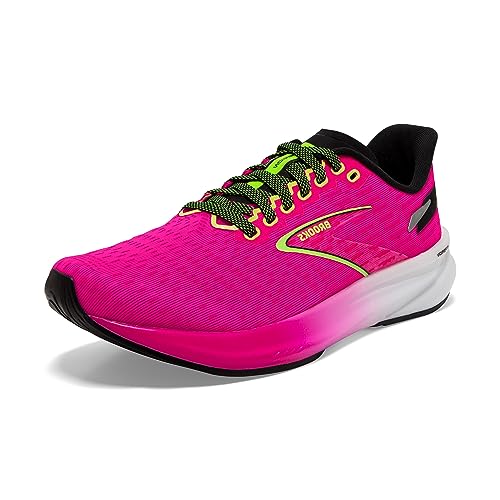 BROOKS Damen Hyperion Sneaker, Pink Glo/Green/Black, 41 EU von Brooks