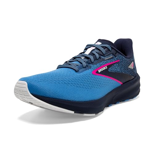 Brooks Damen Launch 10 Sneaker, Peacoat Marina Blue Pink Glo, 39 EU von Brooks