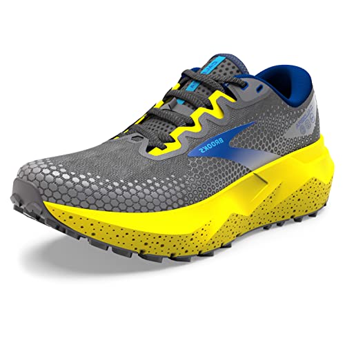 Brooks Herren Caldera 6 Sneaker, Gunmetal Surf The Web Sulphur, 40.5 EU von Brooks