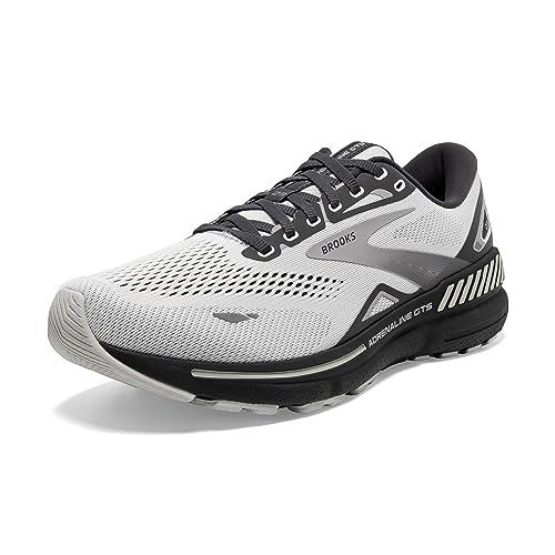 Brooks Herren Adrenaline GTS 23 Sneaker, Oyster Ebony Alloy, 45 EU von Brooks