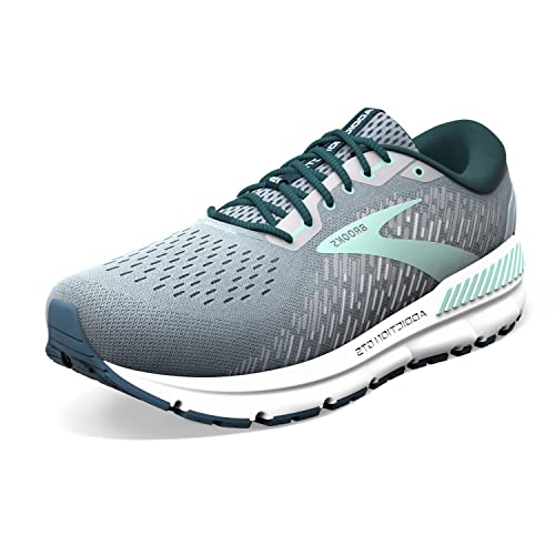 Brooks Damen Addiction GTS 15 Running Shoe, Grey/Navy/Aqua, 39 EU von Brooks