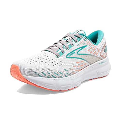 Brooks Damen Glycerin 20 Neutral Running Shoe, Oyster/Latigo Bay/Coral, 40 EU von Brooks