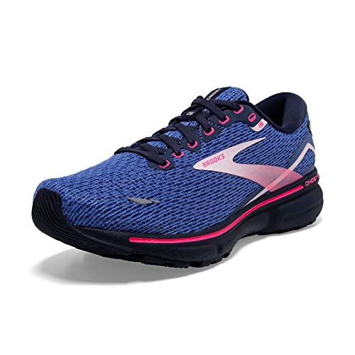 Brooks Ghost 15 Neutral Damen-Laufschuh, Blau/Peacoat/Pink, 42 EU von Brooks