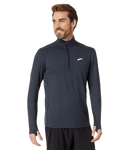 Brooks Dash 1/2 Zip 2.0, Heather Black, Groß von Brooks