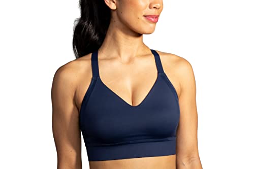 Brooks Drive Interlace Run Bra Navy 38DD/E von Brooks