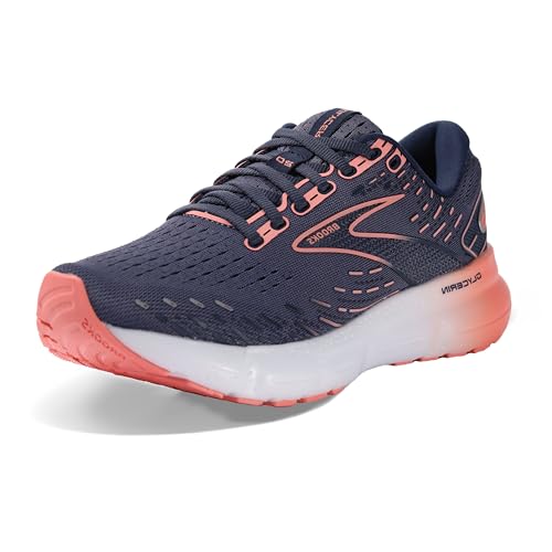 Brooks Damen Glycerin 20 Neutral Running Shoe, Nightshadow/Blue/Pink, 38 EU von Brooks