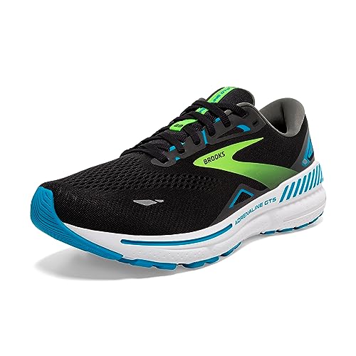 Brooks Herren Adrenaline Gts 23 Sneaker, Black Hawaiian Ocean Green, 46.5 EU von Brooks