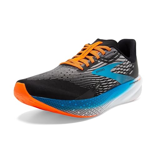 BROOKS Herren Hyperion Max Sneaker, Black/Grey/Orange Clown Fish, 44.5 EU von Brooks