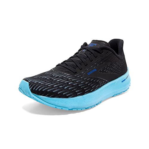 Brooks Herren Hyperion Tempo Laufschuh, Black/Ice Aqua/Blue von Brooks