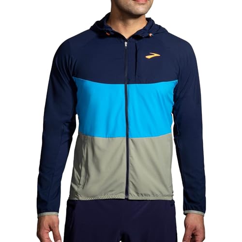 Brooks Himmeljacke, Marineblau/Spring Break/Pebble, S von Brooks