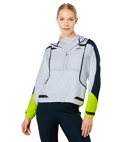 Brooks Run Visible Convertible Jacke, Weiß/Asphalt/Nachtleben, XS von Brooks