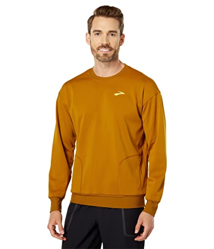 Brooks Run Within Sweatshirt, Dunkler Senf, Medium von Brooks