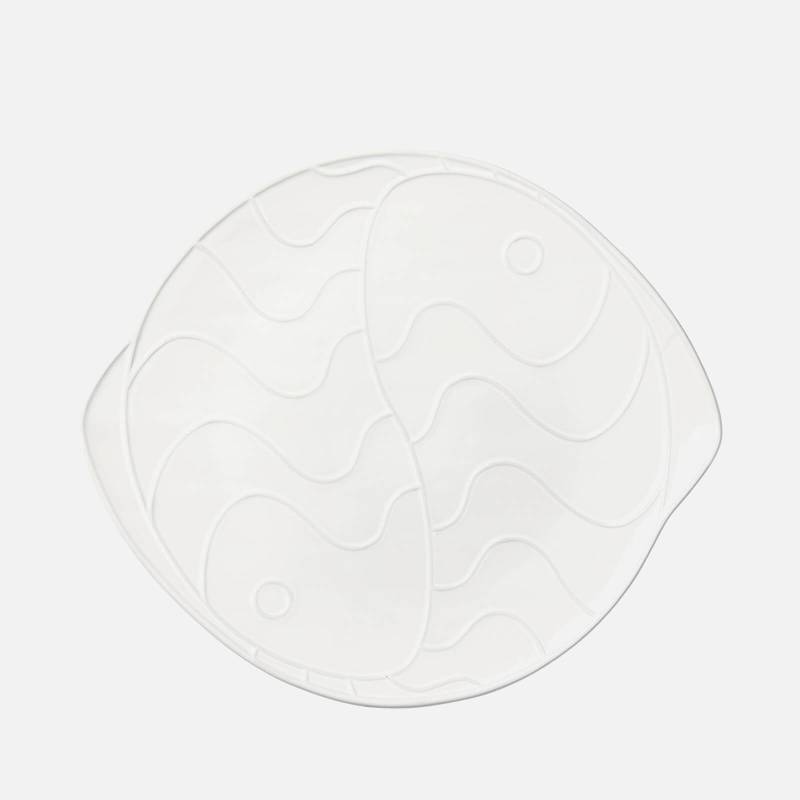 Broste Copenhagen Pesce Plate - White von Broste Copenhagen