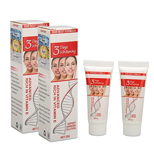 2 Stück Gesichts-Feuchtigkeitscreme, Anti-Aging-Gesichtscreme, Hautaufhellungscreme, Glattere Haut, Jugendliches Aussehen, Gesichtsfeuchtigkeitscreme für Frauen und Männer von Brrnoo