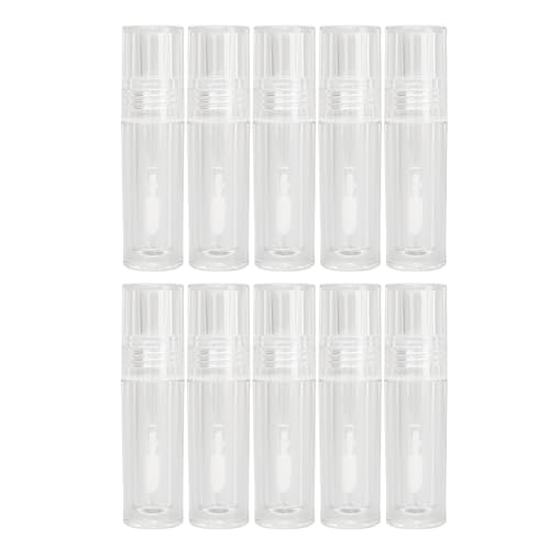 Healthcom 10 Packungen 5 Ml Farbverlaufsrosa Lipgloss-Tuben, Rosa Lipgloss-Tuben, Nachfüllbar, Mädchen, Transparentes Design, Auslaufsicher, für Frauen Gi von Brrnoo