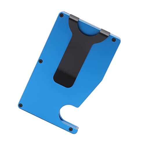 Popup-Kartenhalter, Minimalistisches Kartenetui, Kartenhalter aus Aluminium (Blau) von Brrnoo