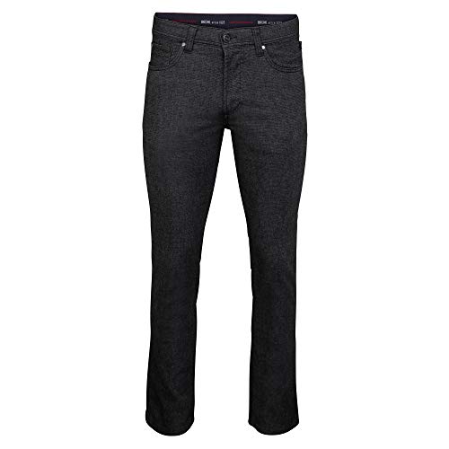 Bruehl - Comfort Fit - Herren 5 Pocket Jeans Hose, York (755184140100), Größe:26, Farbe:Anthrazit (760) von Bruehl