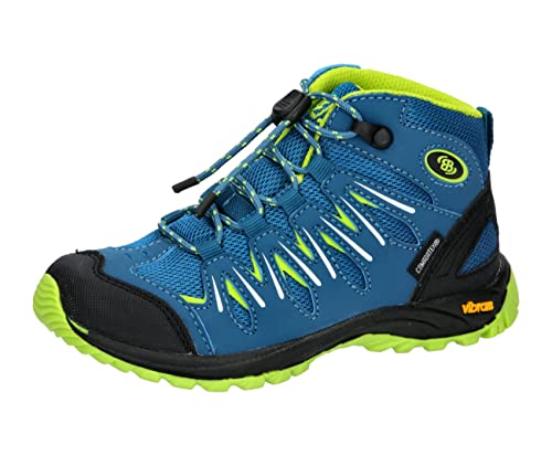 Brütting Expedition Kids High Traillaufschuhe, Petrol/Lemon, 32 EU von Brütting