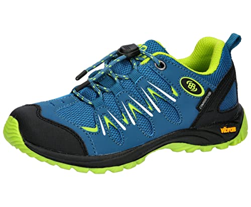 Brütting Expedition Kids Traillaufschuhe, Petrol/Lemon, 33 EU von Brütting