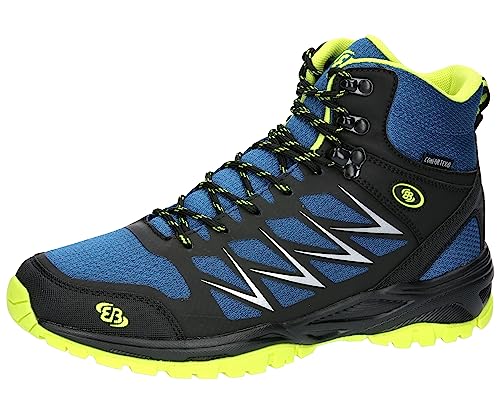 Brütting Herren Norwalk High Traillaufschuh, blau/schwarz/Lemon, 38 EU von Brütting