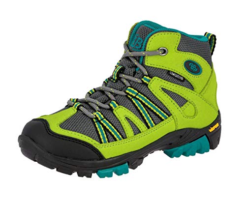 Brütting Unisex Kinder Ohio High Trekking- & Wanderstiefel, Lemon Grau Blau, 41 EU von Brütting