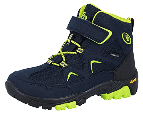 Brütting Jungen Mount Mera Kids High Cross-Laufschuh, Marine/ Lemon, 28 EU von Brütting